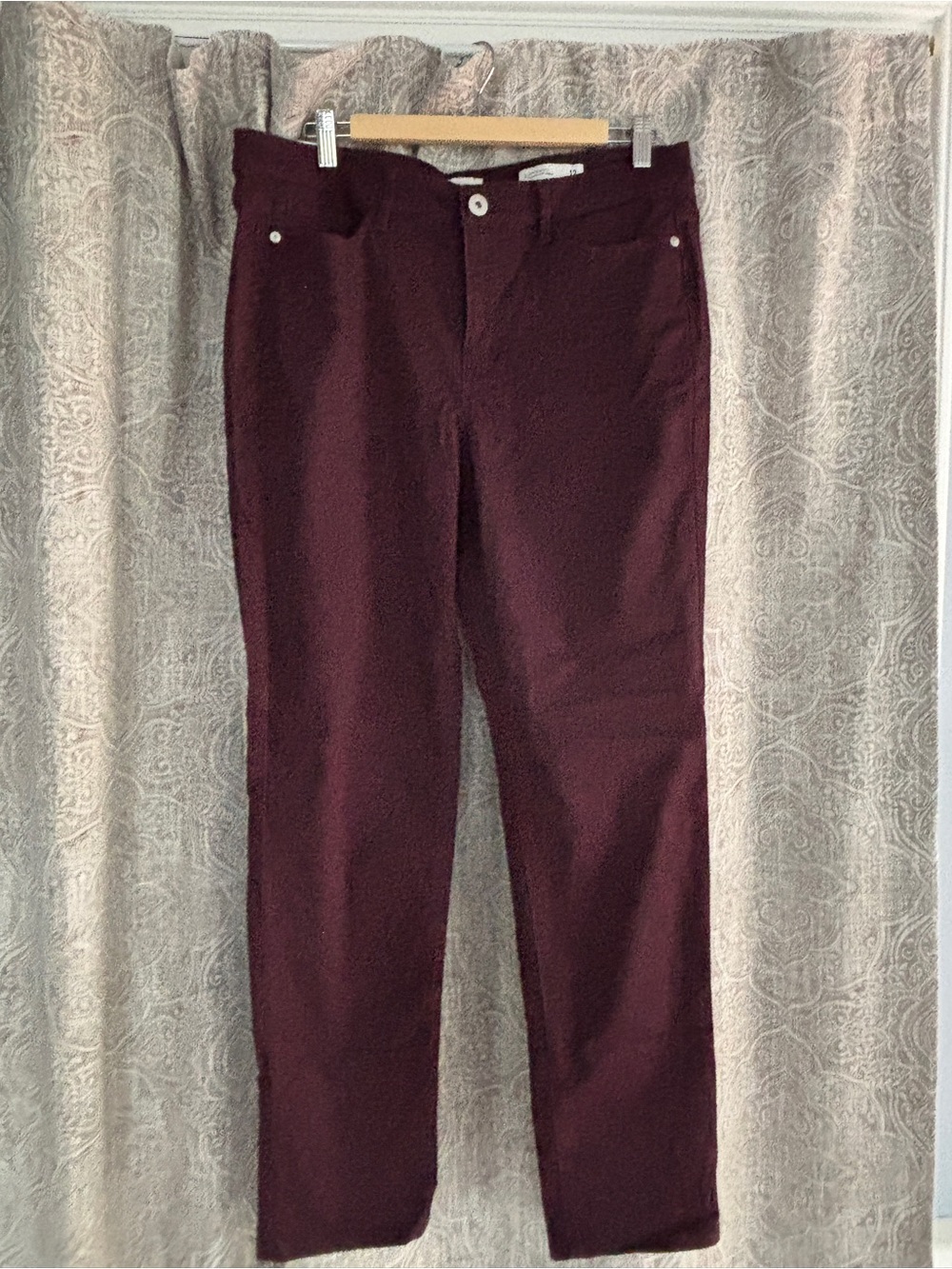J. Jill Boyfriend Jeans in Deep Wine